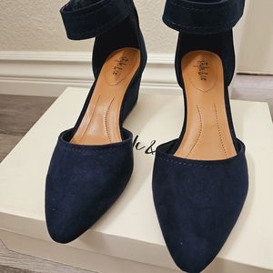 Style & co navy blue Wedge Sandals